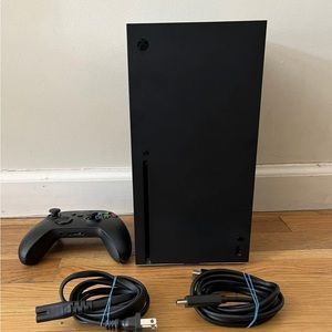 X Box Series X Console, Controller, and Wires- PARTS ONLY